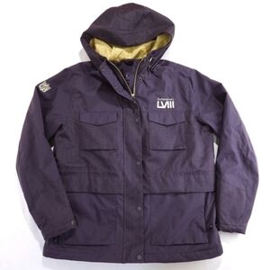 LIMITED Super Bowl 58 LVIII Las Vegas Jacket Blue NFL Coat Size Small